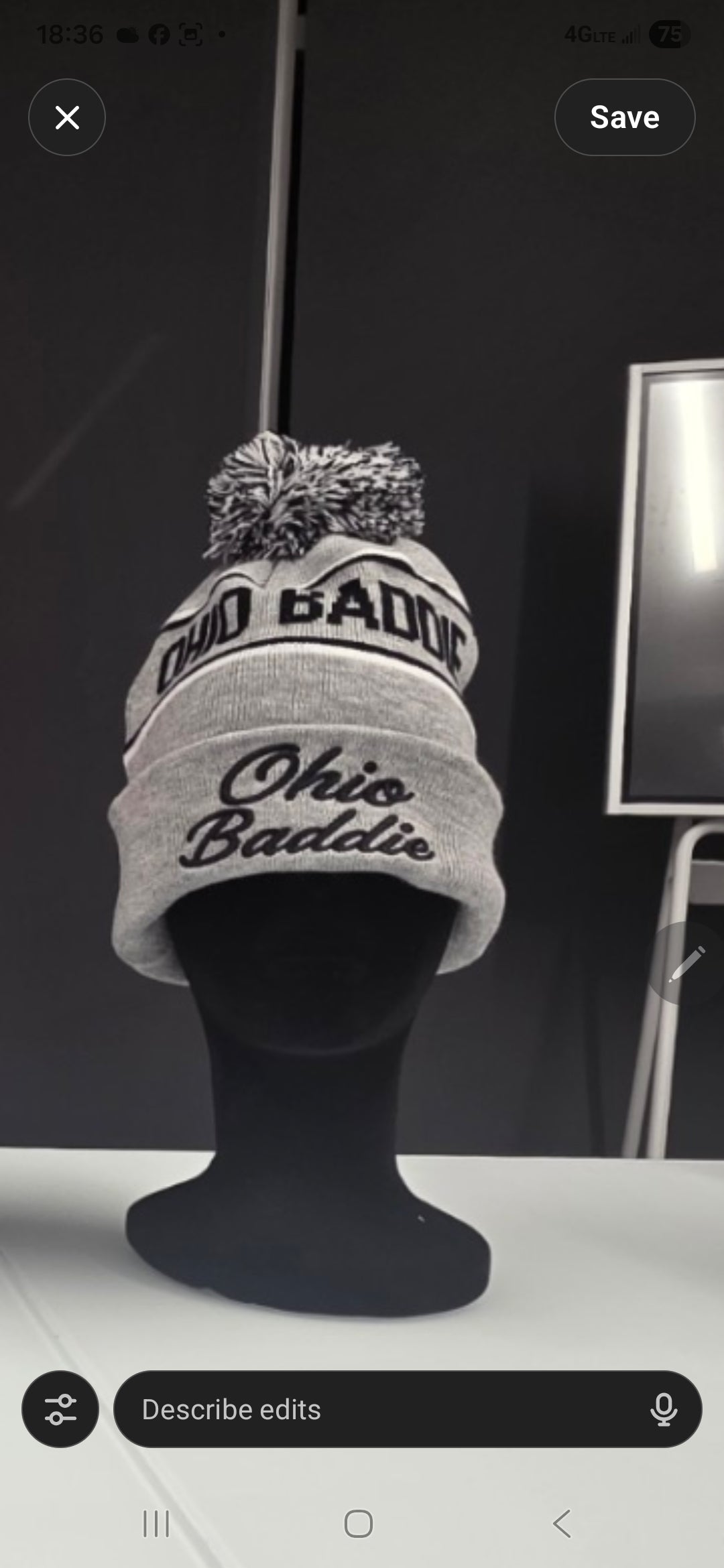 Ohio Baddie® Pom Beanie – Winter Collection